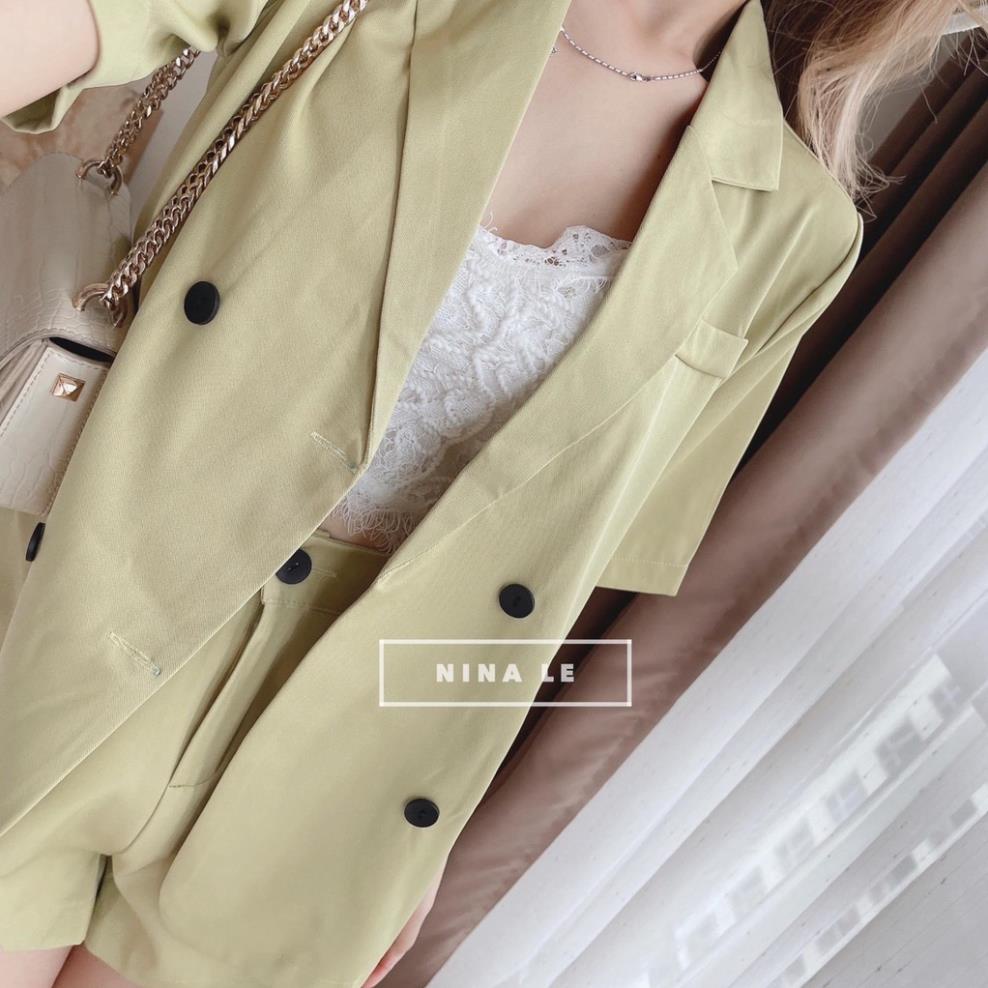 [ 𝐅𝐑𝐄𝐄 𝐒𝐇𝐈𝐏 ]  SET VEST SƠ MI NẮP TÚI MIX QUẦN SHORT ĐÙI