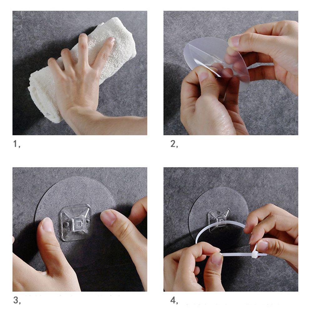 Giá Đỡ Cố Định Dây Cáp Không Cần Đục Lỗ Chắc Chắn Chống Rơi Vỡ Gắn Tường An Toàn Cho Bé