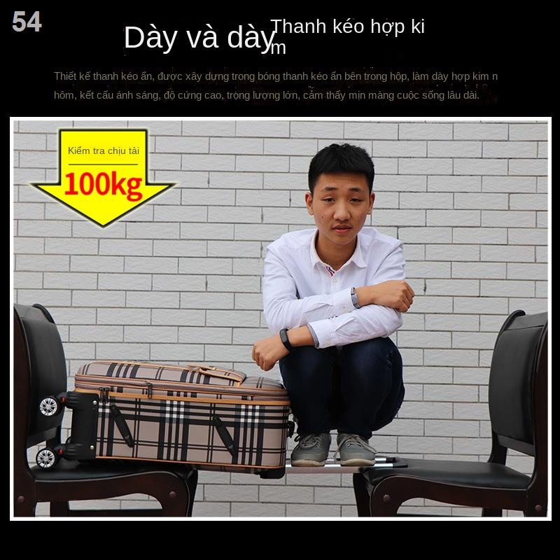 （Hộp kéo）Hành lý nam vali công suất lớn bánh xe phổ thông sinh viên kéo nữ hộp mật khẩu 20 inch