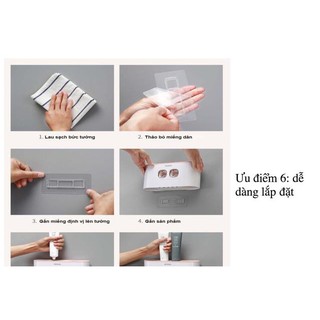 Trọn bộ 4 món kệ để bàn chải đánh răng