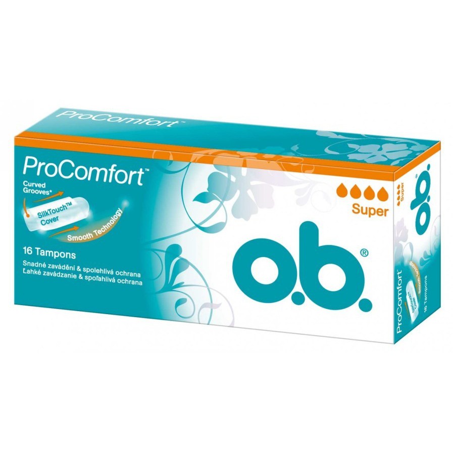 16 Miếng Băng Vệ Sinh TAMPON SUPER O.B PROComfort