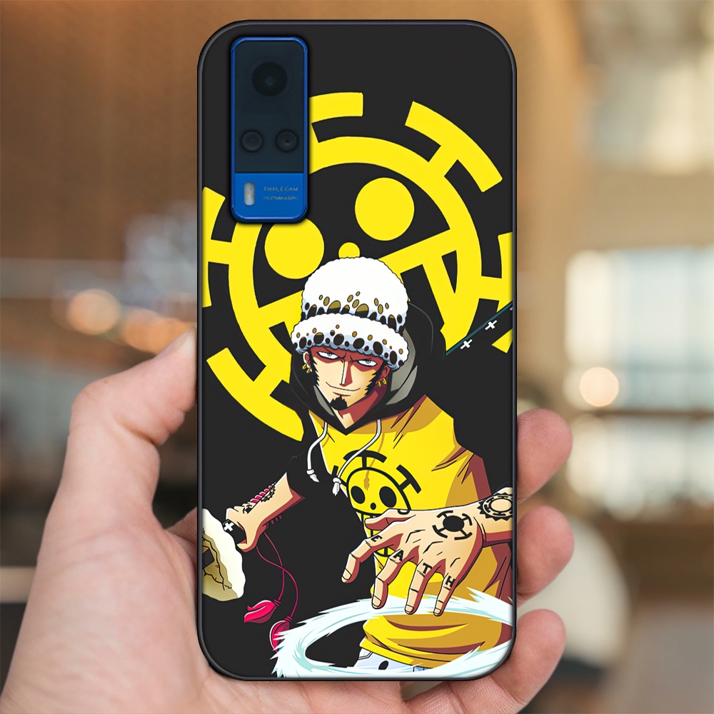 Ốp lưng Vivo Y51 2020, Y53s viền đen in hình Law One Piece