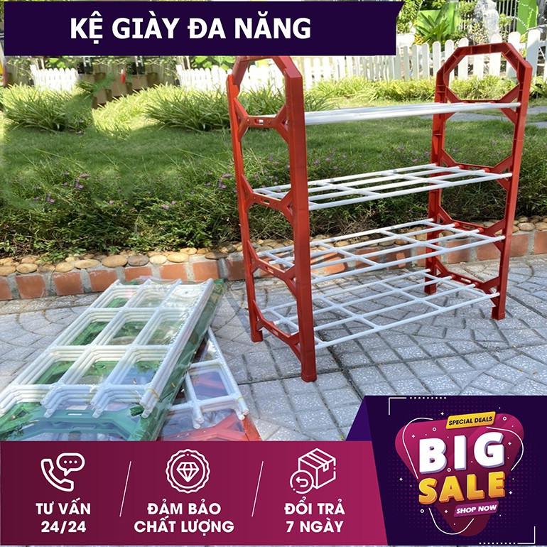 Kệ để giày nhựa 4 tầng chắc chắn (mới)