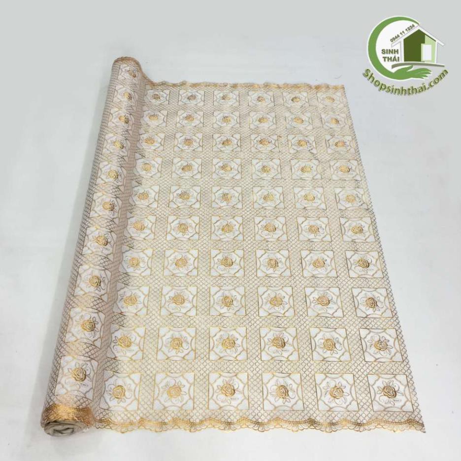 Khăn trải bàn bằng nhựa không thấm nước - giao mẫu ren hoa hồng ngẫu nhiên