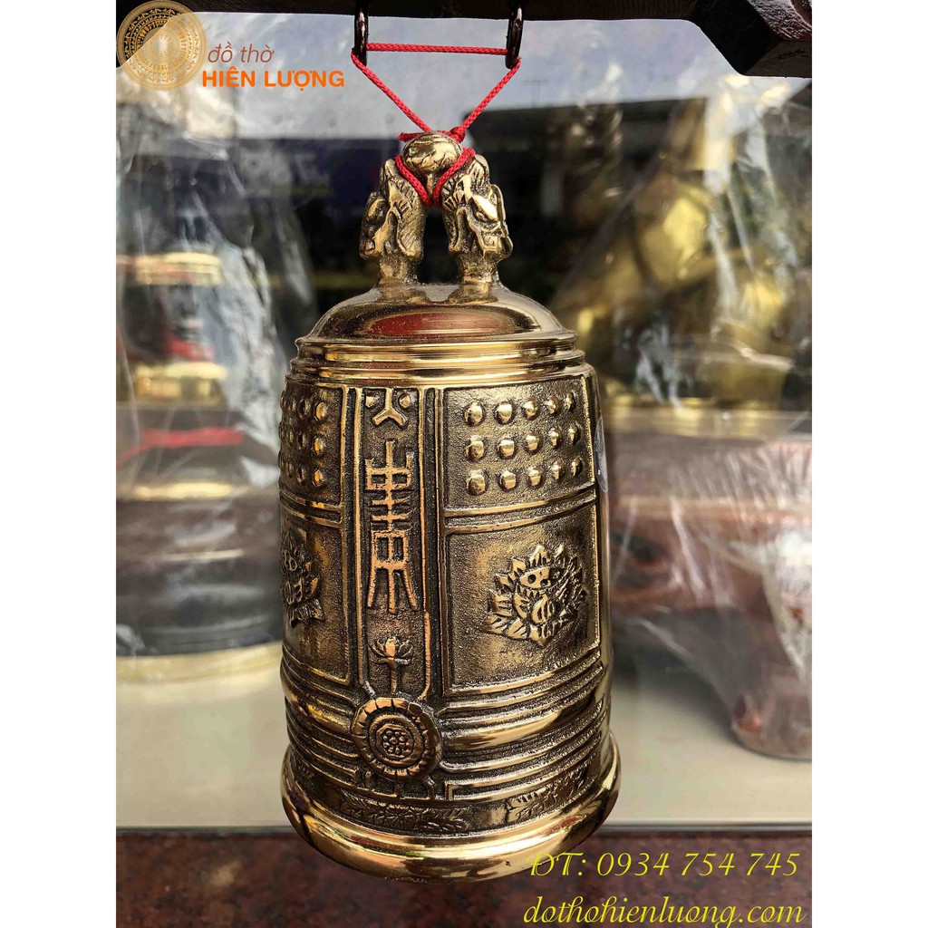 Chuông đồng có giá treo - Chuông đồng thờ cúng-Khánh thờ treo