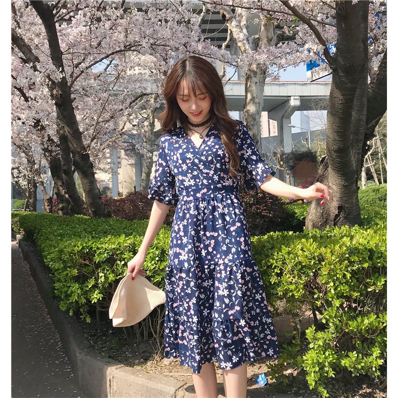 [Hàng sẵn] -Váy hoa đuôi bèo - VAY16 | BigBuy360 - bigbuy360.vn