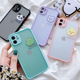 Ốp iPhone bảo vệ camera động vật 4 màu iPhone 7 8 7 Plus 8 Plus X Xs Xr XsMax iPhone 11 11 Pro 11 Promax Cú Mèo Case