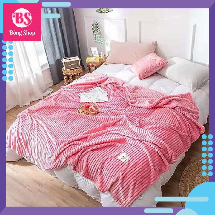 CHĂN NHUNG TUYẾT TĂM, CHĂN LÔNG TUYẾT KẺ XUẤT NHẬT [HÀNG ĐẸP]