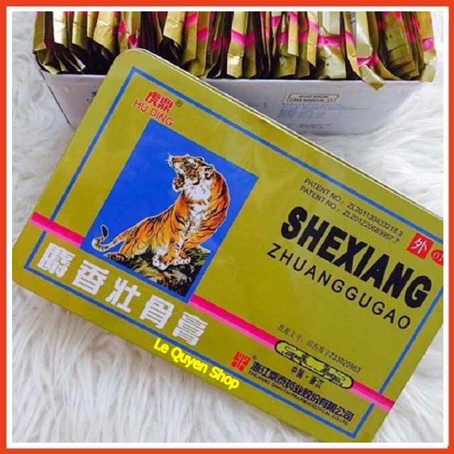 1 Hộp 100 Gói Cao Dán Con Hổ Thái Lan