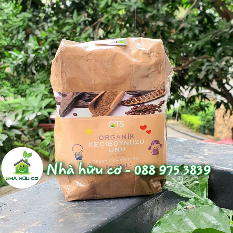 Bột Carob hữu cơ (sản phẩm thay thế cacao,Chocolate) OTS Organik 350g/50g/100g - Date: 30/6/2022 - Nhà Hữu Cơ