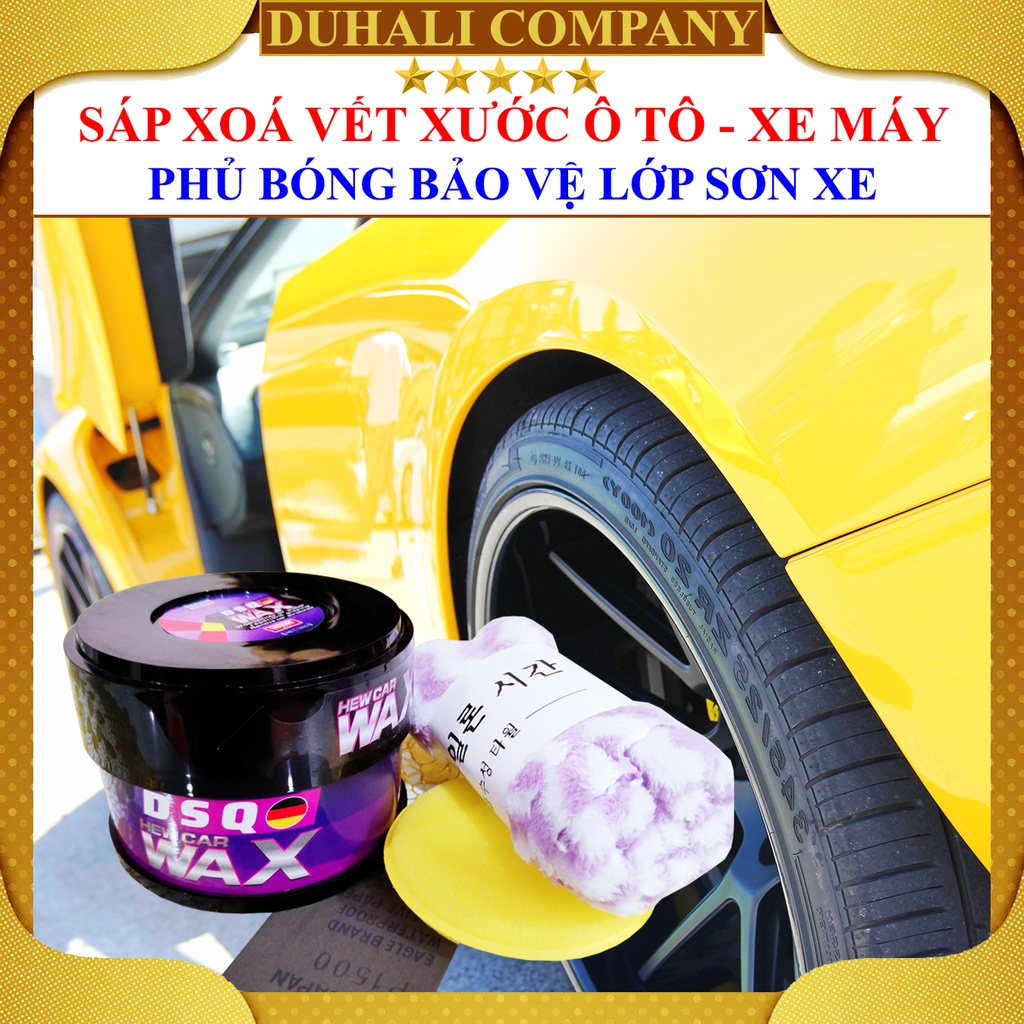 Xoá Vết Xước Xe Ô Tô - Kem Xoá Vết Xước Ô Tô - Cana Đánh Bóng Xe - Phủ Bóng Sơn Xe Hơi, Chống Nước - DSQ 300g - Duhali