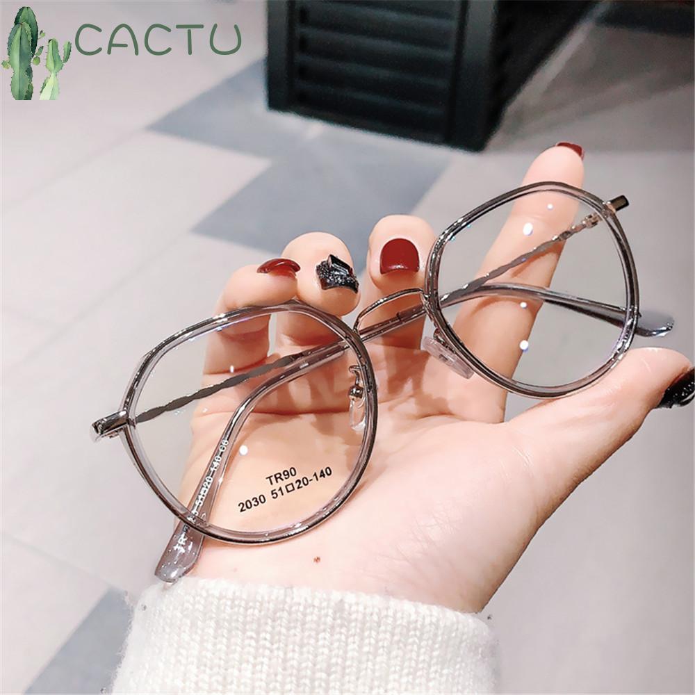 Kính Mắt Gọng Kim Loại Tròng Phẳng Trong Suốt Độ Phân Giải Cao Phong Cách Cổ Điển Thời Trang Cho Nam Và Nữ