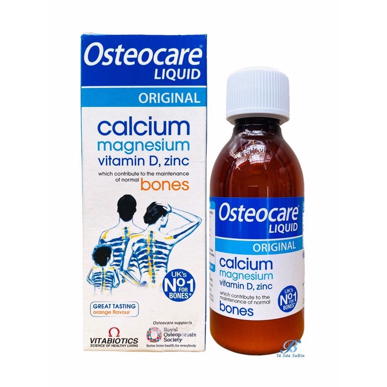 Canxi Nước Osteocare Liquid 200 ml hỗ trợ hấp thu và tăng cường canxi ở trẻ em và người lớn