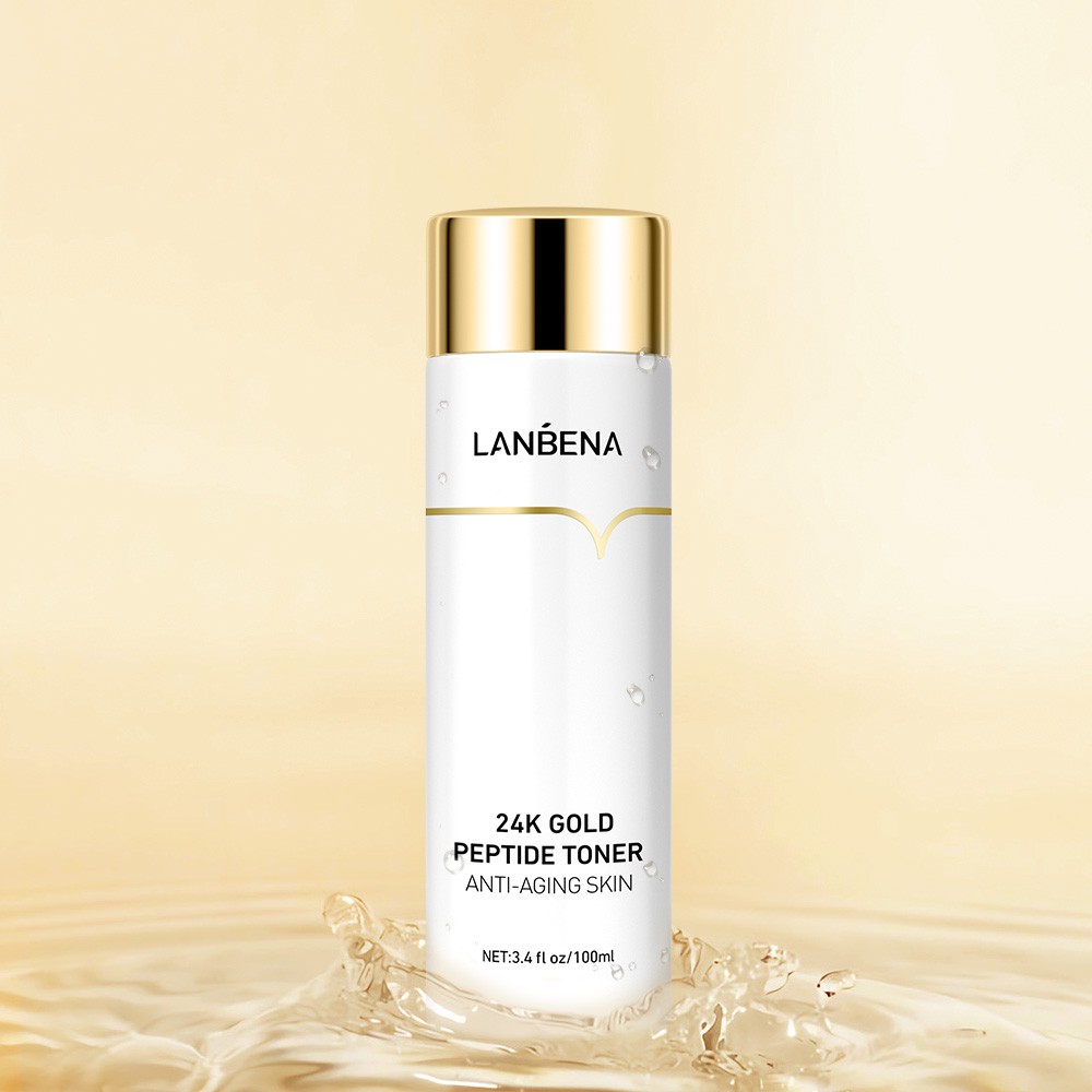 Set 3 Sản Phẩm Lanbena Gồm Toner Peptide Tinh Chất Vàng 24K + Toner Vitamin C + Toner Phục Hồi Dưỡng Ẩm Da