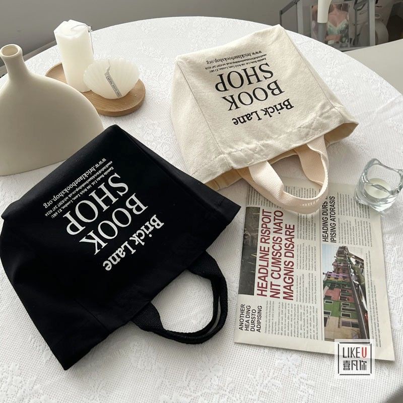 Túi Tote Vải Canvas Đựng Hộp Cơm Phong Cách Nhật Bản Mẫu Mới 2022