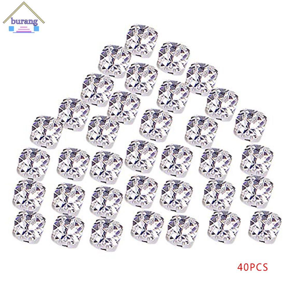 Set 40 hạt cườm có lỗ xỏ 5mm dùng làm đồ trang sức tiện lợi