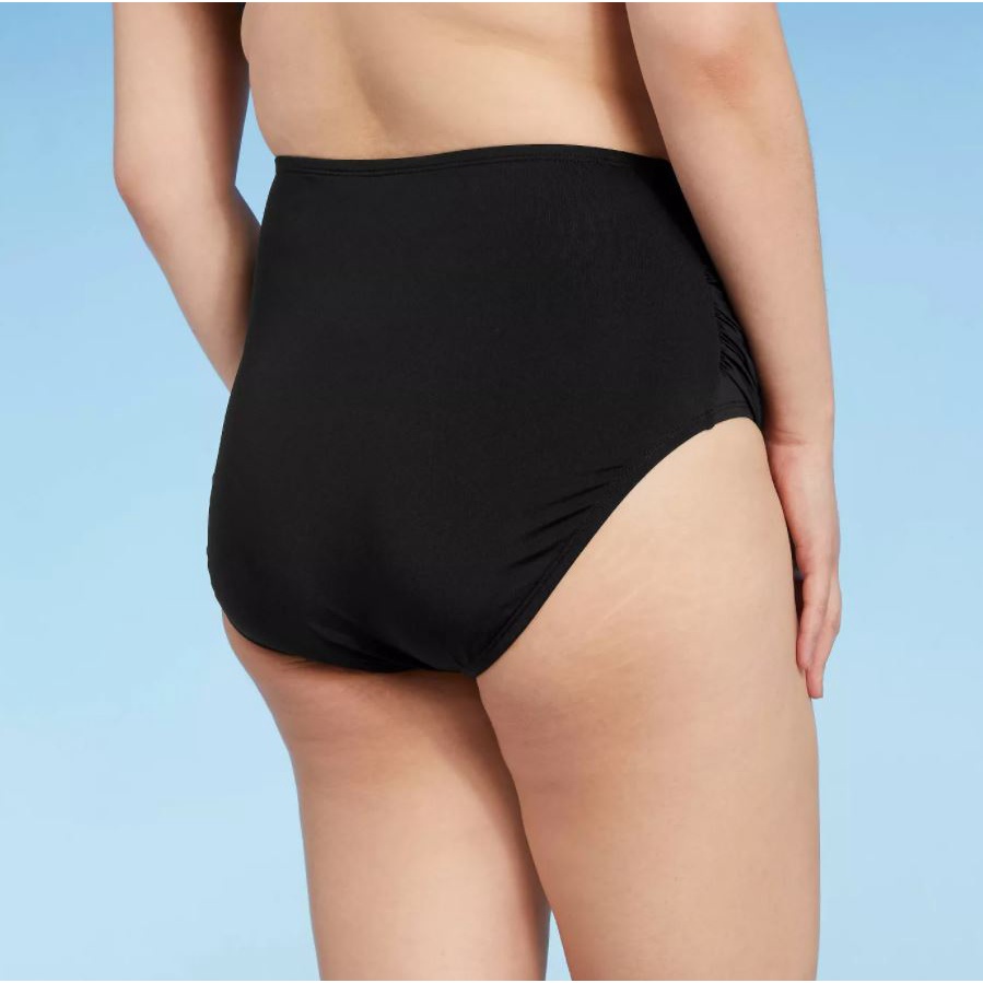 Swimming bộ bikini cạp cao màu Đen - Hàng VNXK