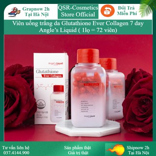 Viên uống trắng da Glutathione Ever Collagen 7 day Angle’s Liquid ( 1lọ = 72 viên)