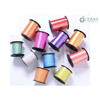 [NOEL-GIÁNG SINH-CÓ HỎA TỐC] Cuộn dây ruy băng trang trí bằng nhựa bản 0.5cm nhiều màu PA-RB-02
