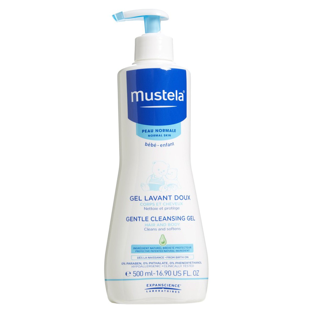 Mustela Gel tắm gội dành cho bé Gentle Cleansing Gel 500ml