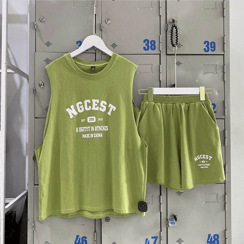 (HÀNG MỚI) SET BỘ NỮ ÁO BA LỖ THỜI TRANG HÈ SIÊU XINH SIÊU TEEN