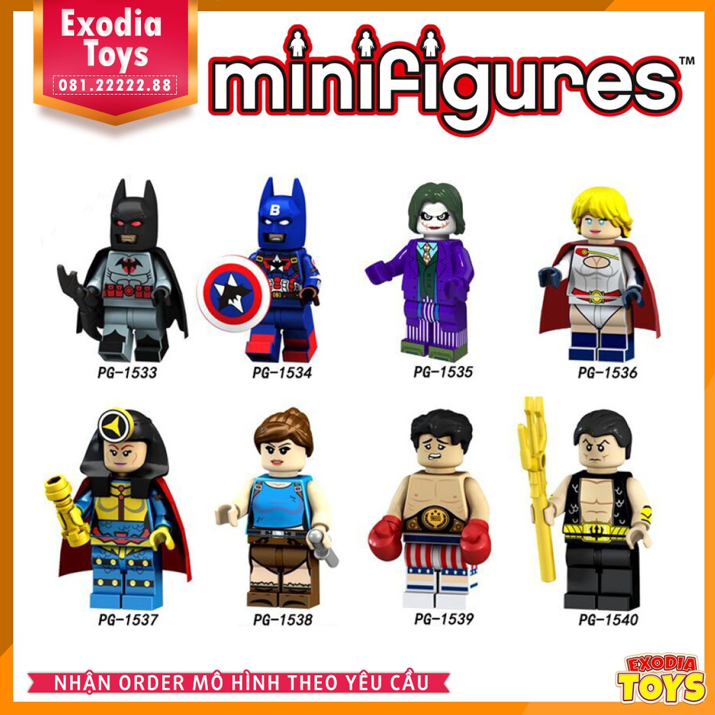 Xếp hình minifigure siêu anh hùng vũ trụ Marvel và DC Comics - Đồ Chơi Lắp Ghép Sáng Tạo - POGO 8125