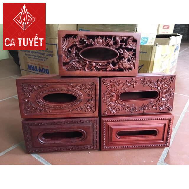 Hộp đựng giấy ăn gỗ hương cao cấp (H) | BigBuy360 - bigbuy360.vn