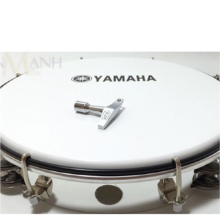 Trống lắc tay - Lục lạc gõ bo Inox Tambourine Yamaha MT6-102A (Trắng)