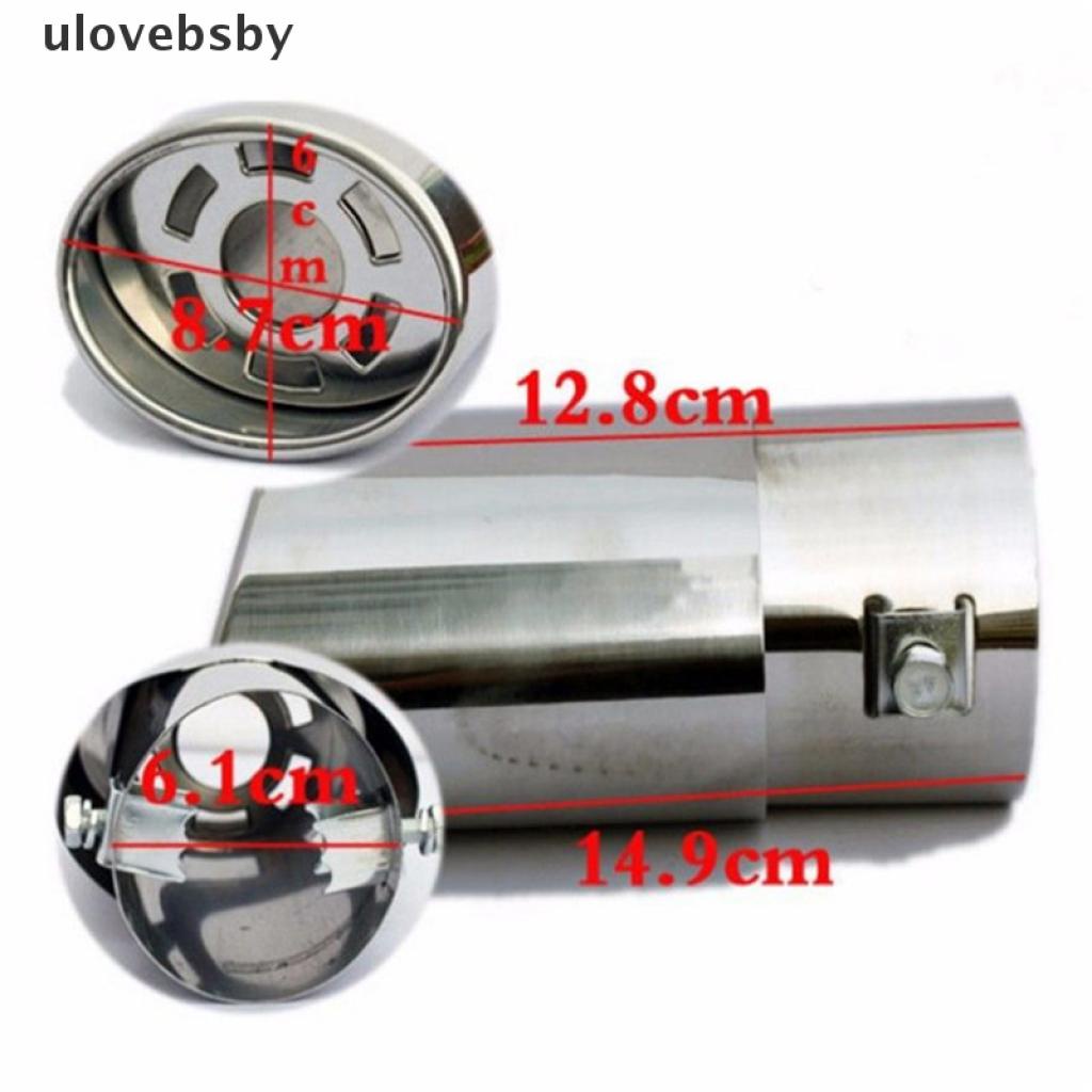 Ống xả khí thải giảm thanh hình tròn bằng thép không gỉ mạ chrome chuyên dụng cho xe hơi