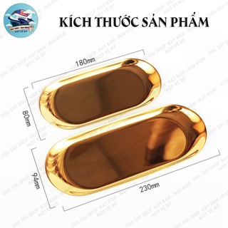 KHAY ĐĨA HÌNH BẦU DỤC INOX CAO CẤP