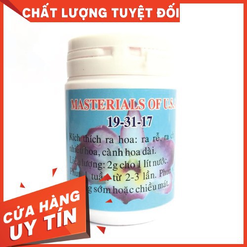 PHÂN KÍCH HOA 19-31-17 ( THẦY TÁM NGỌC ) Hũ 100g – SIÊU KÍCH HOA LAN ĐA THÂN (Dendro, Cattleya, Vũ nữ, Kiều)