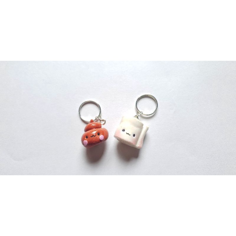 MÓC CHÌA KHOÁ hình CỤC PHÂN+ CUỘN GIẤY VS