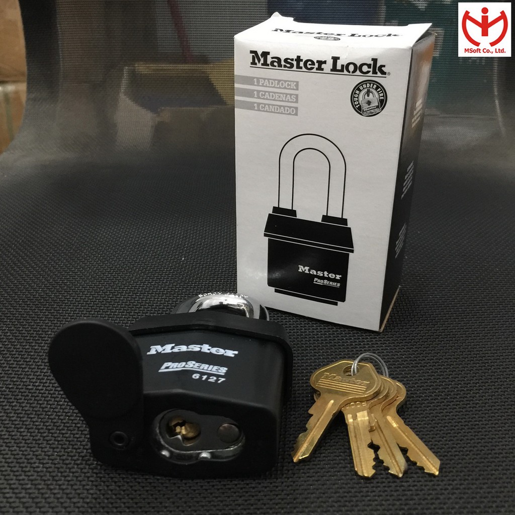 [Hỏa tốc HCM] Ổ khóa thép Master Lock 6127 D rộng 67mm dòng ProSeries - MSOFT