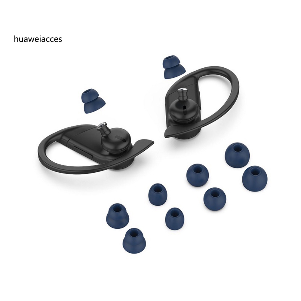 Set 8 Nút Tai Nghe Nhét Tai Bluetooth Nhét Tai Mini Bằng Silicon Mềm Cho Powerbeats Pro / 3