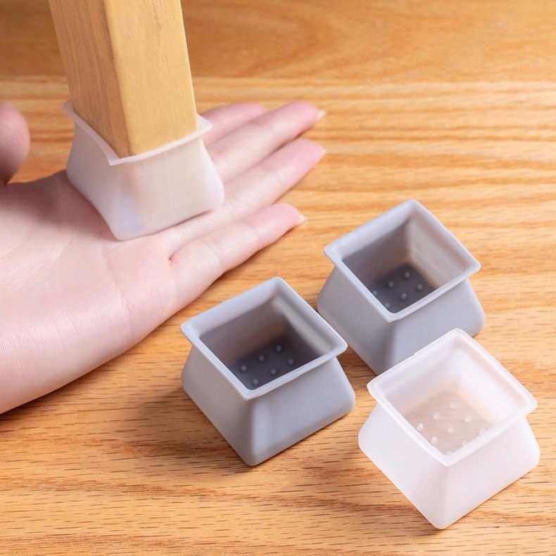 Miếng Bọc Chân Bàn Chân Ghế Silicon Hình Vuông
