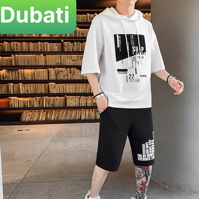 Đồ Bộ Thể Thao Nam Chữ Sup Có Nón 3 Màu,Set Đồ Bộ Thể Thao Mùa Hè- Dubati Fashion