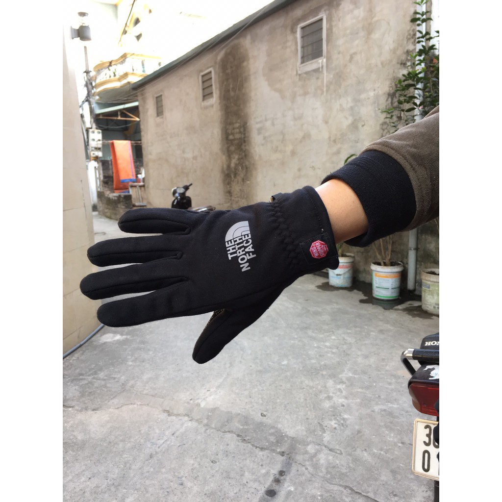 Găng tay The North Face mùa đông giữ ấm, găng tay 511 rằn ri ngón dài video thật
