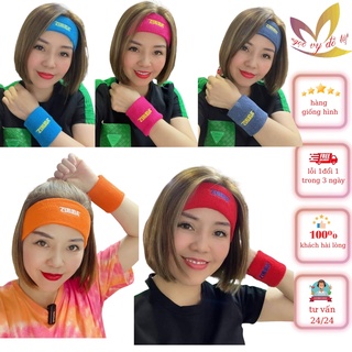 Com Bo, Băng Dô, Băng Trán Đeo Đầu và tay Thể Thao Chạy Bộ Tập Gym Nam Nữ Thấm Mồ Hôi