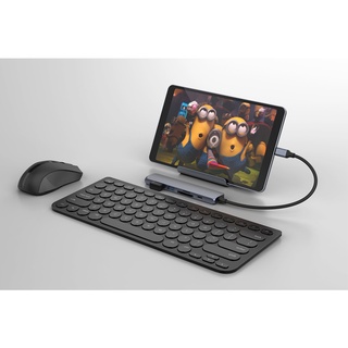 Adapter chuyển đổi Type C 6 in 1 HyperDrive HD22E Xám