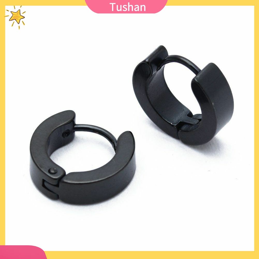 Đôi bông tai bằng thép không gỉ thời trang phong cách cho nam