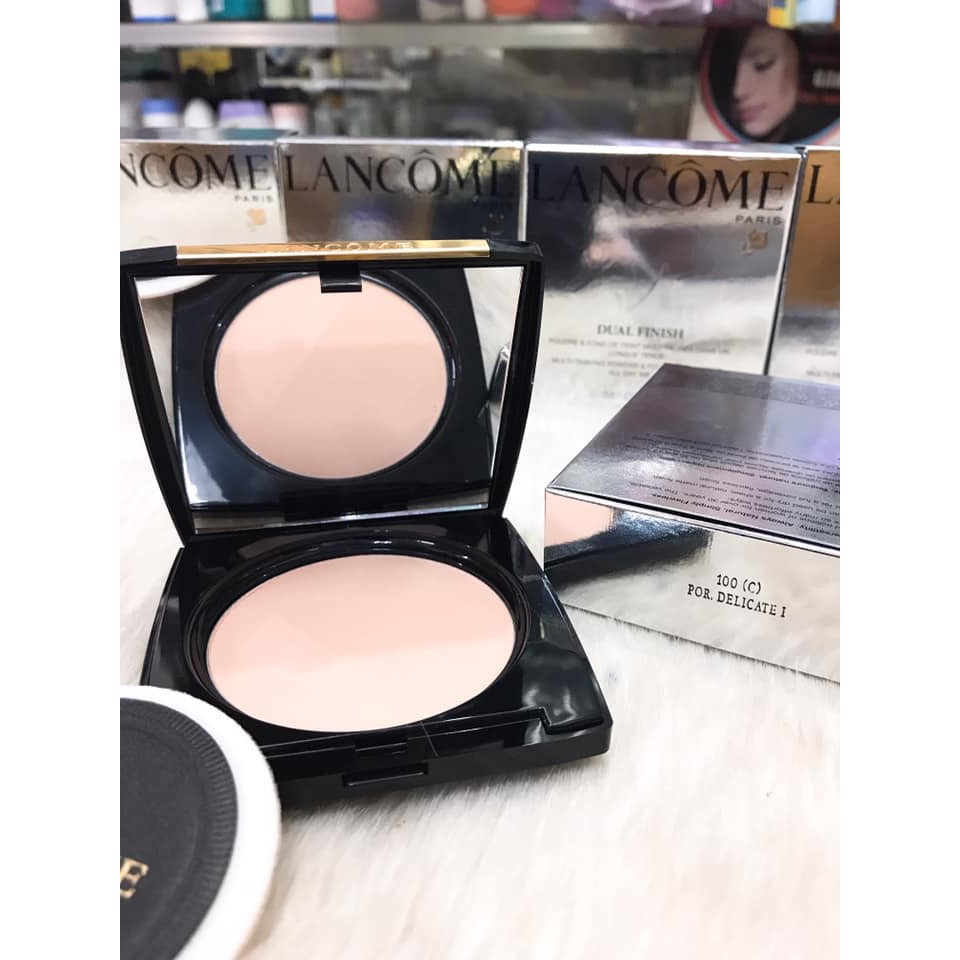 Phấn phủ siêu mịn, kiềm dầu, che phủ hoàn hảo Lancome Dual Finish Multi-Tasking Powder Foundation 19g