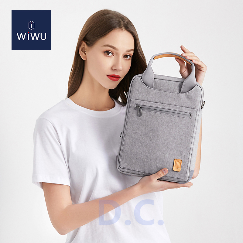 Túi canvas xách tay đeo chéo vai WIWU chống nước chống sốc cho Laptop Macbook iPad 12.9" 2020 | BigBuy360 - bigbuy360.vn