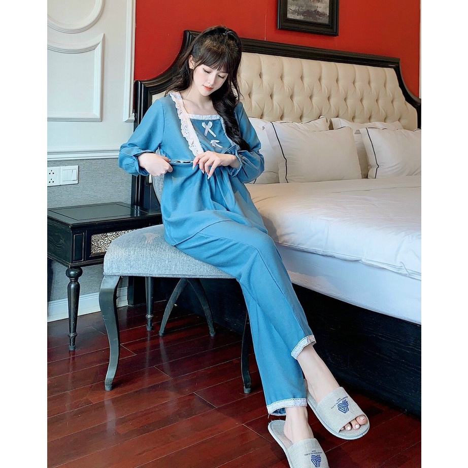 Bộ bầu Sau Sinh chất nỉ nhung siêu ấm áp mùa ĐÔNG - 𝐁𝐃𝟒𝟓