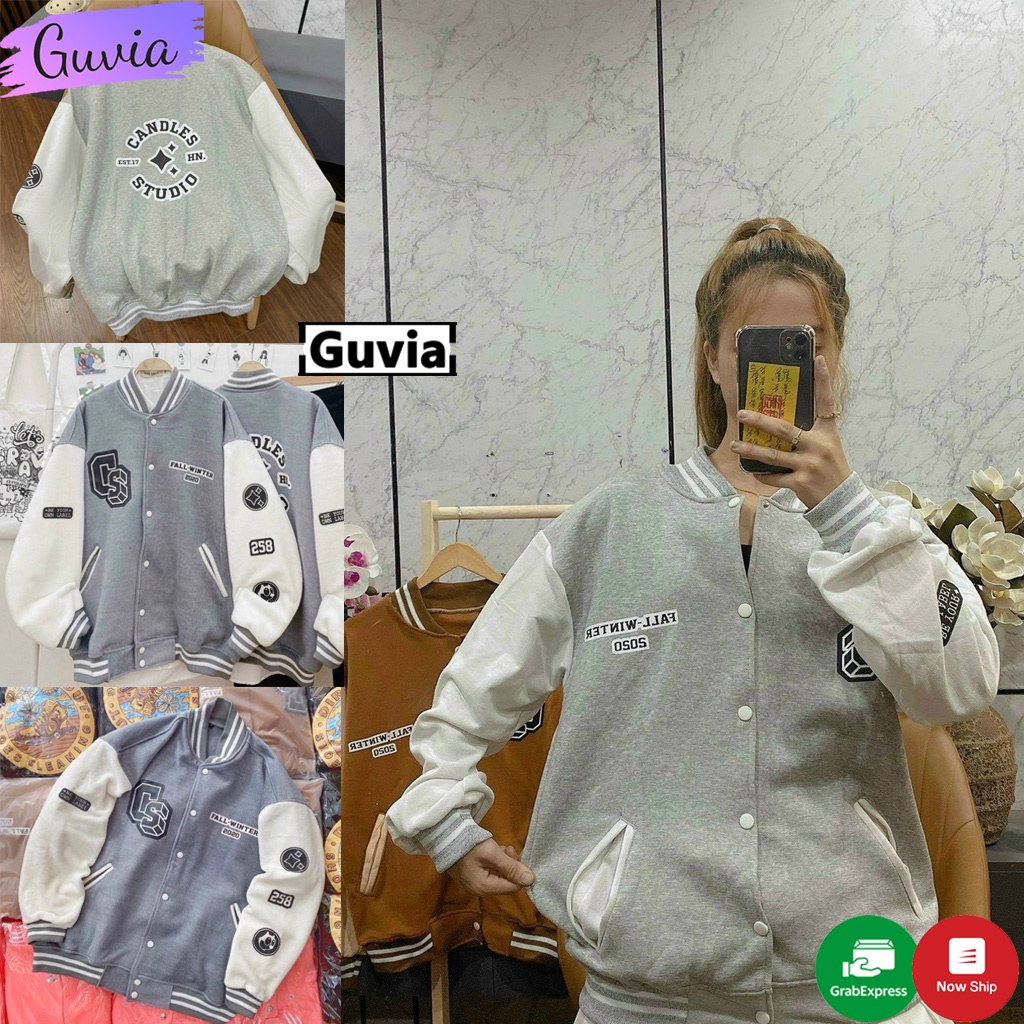 Áo Bomber Nỉ GUVIA 2022 Hình In Nhiều Mẫu Form Rộng, Áo Khoác Nỉ Hoodie Nam Nữ Chất Nỉ Bông Dày Dặn Unisex | BigBuy360 - bigbuy360.vn