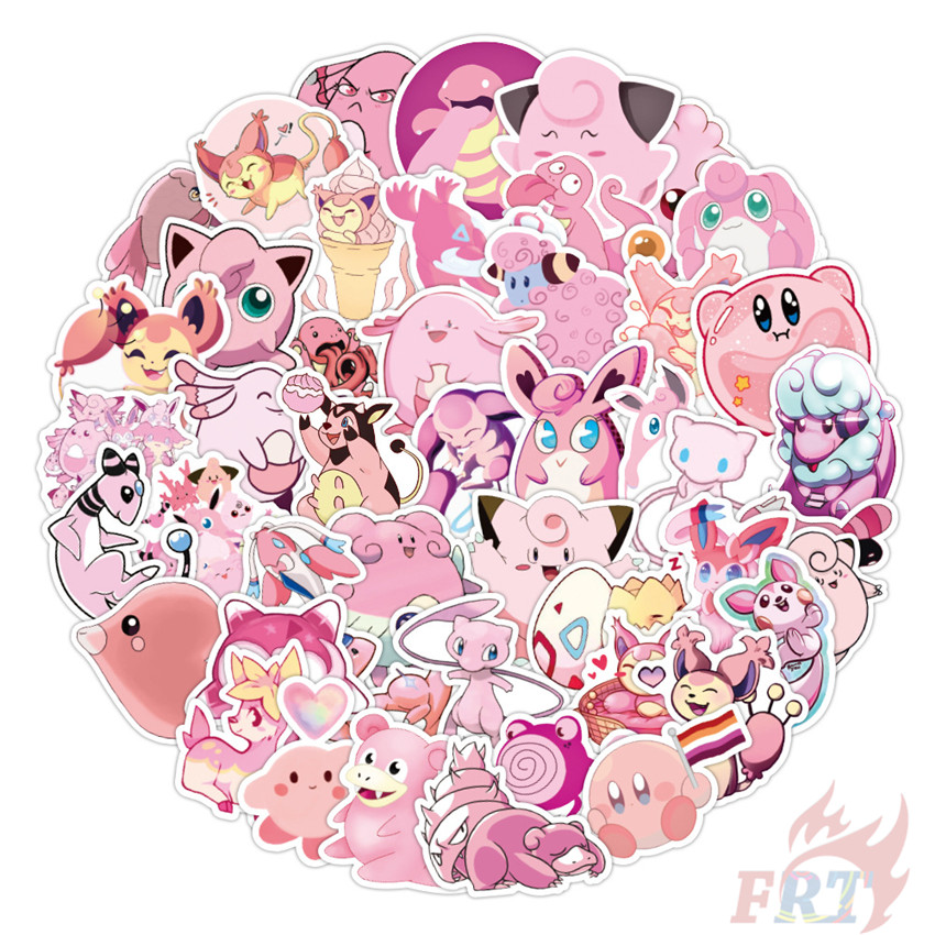 Bộ 50 Miếng Dán Hình Pokemon Go Series 01 Dễ Thương