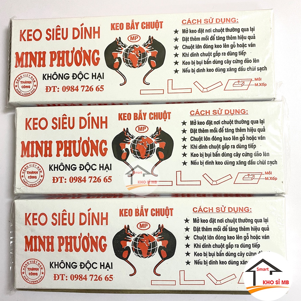 Keo dính chuột siêu dính, keo dán chuột, keo bẫy chuột minh phương - kho sỉ mb