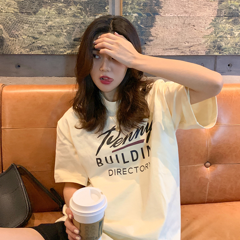 SUXI Áo Thun Cotton Oversize Tay Ngắn Cho Nữ