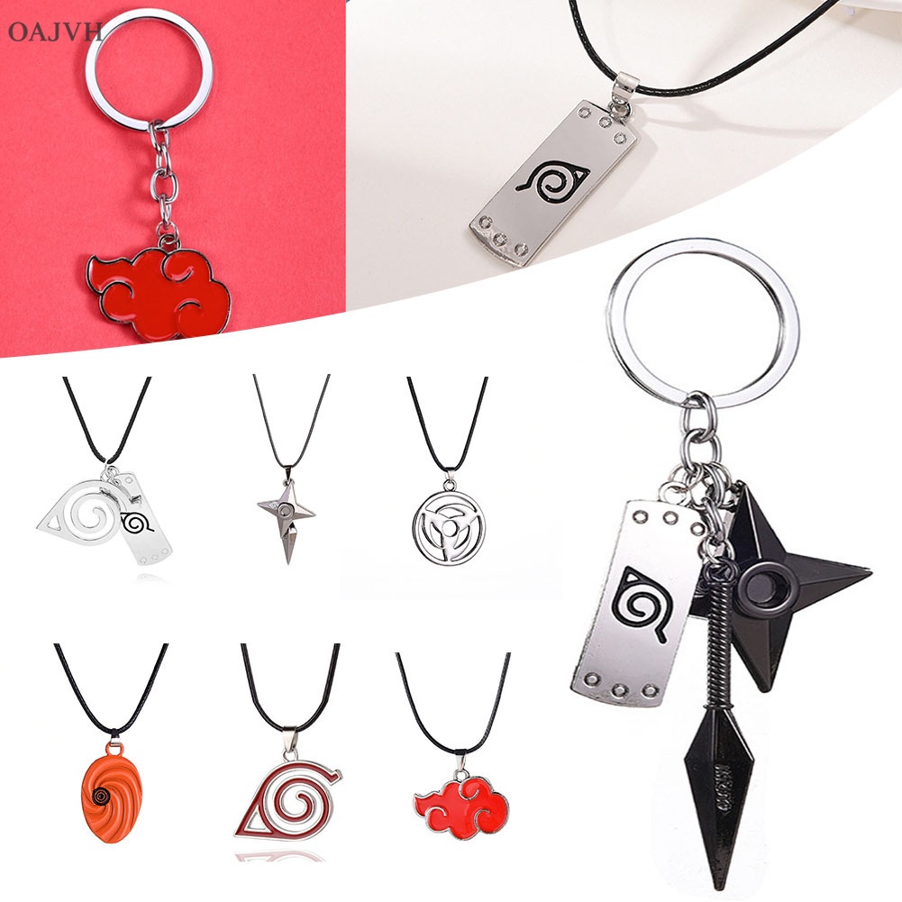 Vòng cổ Mặt Hình Anime Naruto Phong Cách Hình Học Cá Tính Dành Cho Nam Nữ