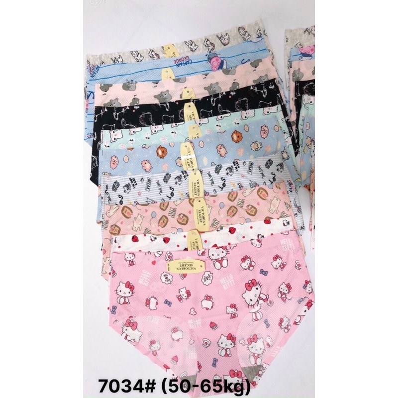 Combo 5 Quần Lót Nữ Su Đúc Thông Hơi In Hình Dễ Thương - QL7033