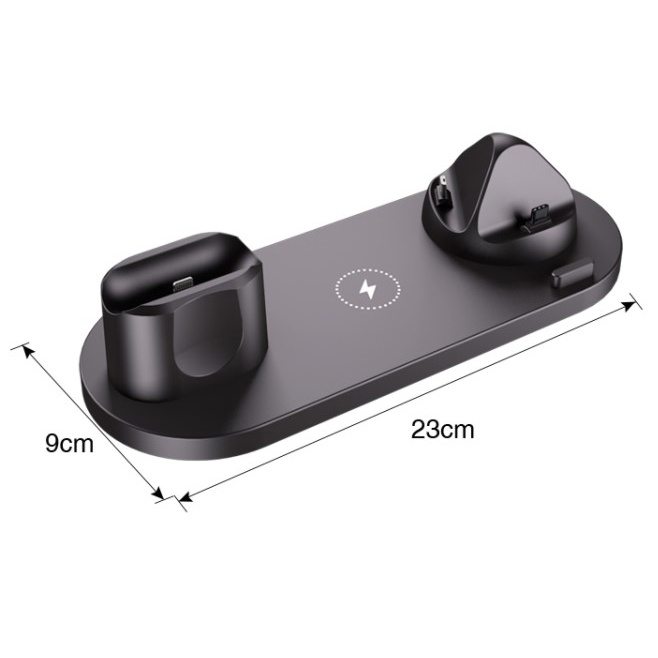Đế sạc nhanh đa chức năng KAW WS5 6 in 1 đa cổng sạc dùng cho mọi loại điện thoại và đồng hồ
